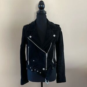 BlankNYC suede moto jacket size small
